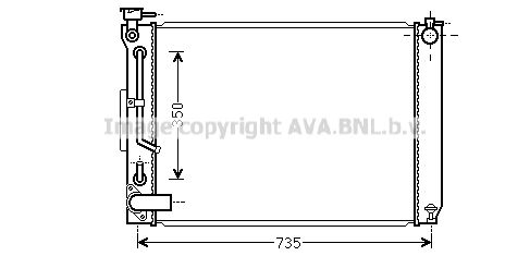 AVA QUALITY COOLING Радиатор, охлаждение двигателя TO2648